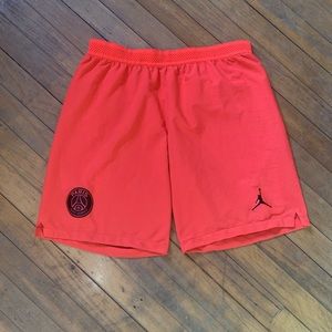 PSG Jordan Nike Aeroswift Player Shorts Infrared Soccer Shorts Large L